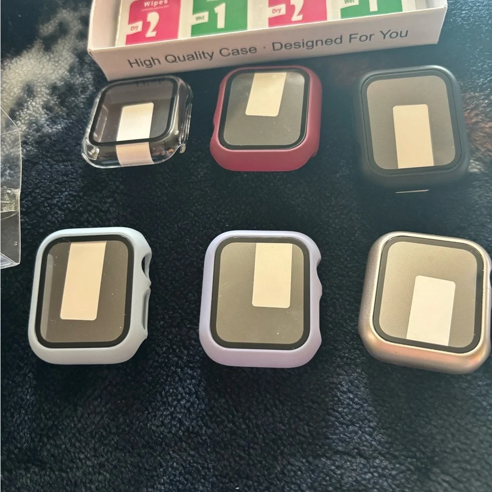 Apple Smartwatch Case Set - Black, Red, Clear, Blue, Purple, Gold